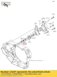 Here you can order the shaft from Kawasaki, with part number 131070826: