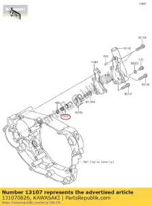 Kawasaki 131070826 shaft - Bottom side