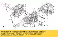 90002KWF940, Honda, bout, flens, 6x70 honda cbf  m cbf125m 125 , Nieuw