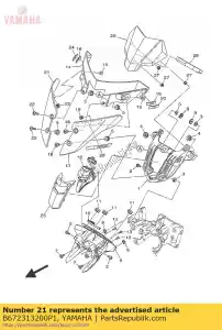 yamaha B672313200P1 pokrywa zewn?trzna 2 - Dół