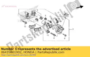 honda 06435K01902 zestaw klocków, rr. hamulec - Dół