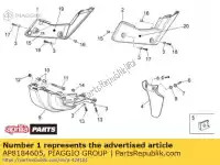 AP8184605, Piaggio Group, Prawy panel boczny. czarny aprilia  mxv rxv rxv sxv sxv 450 550 2006 2008 2009 2010 2011, Nowy