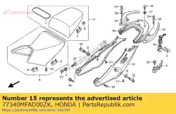 Aquí puede pedir ferrocarril, l. Rr. Agarrar * nha16p de Honda , con el número de pieza 77340MFAD00ZK: