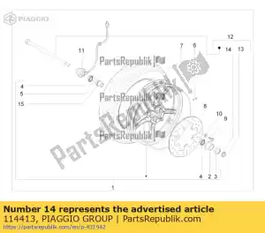 Piaggio Group 114413 rondella - Il fondo