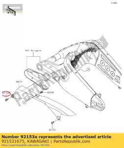 kawasaki 921531675 bolt,socket,6x18 zx1000d6f - Bottom side