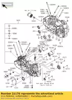 211760042, Kawasaki, capteur, vitesse kawasaki vn voyager custom k classic e d b zx10r ninja c f tourer a abs vulcan lt g  zx 10r vn1700 1700 nomad 1000 , Nouveau