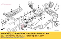 Here you can order the band, fr. Ex. Pipe from Honda, with part number 18373MR5000: