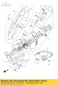 yamaha 904801460400 ilhó (4tx) - Lado inferior