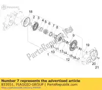 833051, Piaggio Group, tasse aprilia gilera  gp mana na srv zapm55103, zd4m55104, zapm55104 zd4rc000, zd4rca00, zd4rc001, zd4rcc00 zd4rcb00, zd4rcc01, zd4rce00 800 850 2007 2008 2009 2010 2011 2012 2016 2017 2018 2019, Nouveau