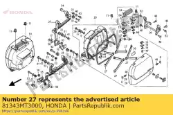 Aqui você pode pedir o banda comp., alforje em Honda , com o número da peça 81343MT3000: