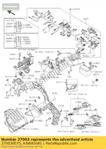 kawasaki 270030075 bocina zx1000gbf - Lado inferior