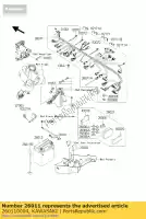 260110004, Kawasaki, wire-piombo, batteria (-) kawasaki zx6rr ninja k m zx 6r 6rr 600 , Nuovo