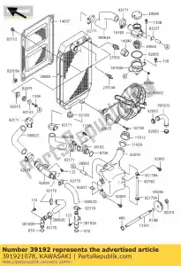 kawasaki 391921078 rura-woda, wlot vn800-a1 - Dół