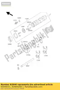 kawasaki 92046051 brg, nedl, 37btm 4312 z750-l1 - La partie au fond