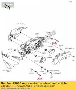 Kawasaki 230080131 zestaw gniazda - Dół