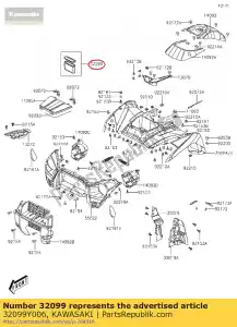 Kawasaki 32099Y006 koffer, gebruikershandleiding - Onderkant