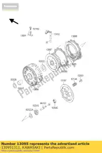 kawasaki 130951311 housing-comp-clutch kl650-c1 - Bottom side