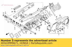 Honda 405A3MM9671 juego de cadena, accionamiento - Lado inferior