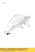 5311144G10YBD, Suzuki, fender,front suzuki gsr  ua u a s gsr600a 600 , New