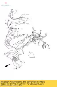 Suzuki 4811105H00YVB os?ona nóg - Dół