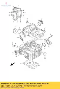 suzuki 1117518910 gorra, inspección - Lado inferior