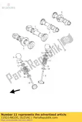 Here you can order the spring,valve from Suzuki, with part number 1292148G00: