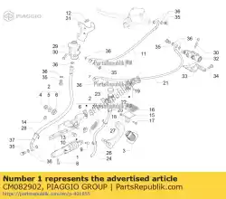 Aquí puede pedir freno m. Cyl. De Piaggio Group , con el número de pieza CM082902: