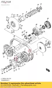 suzuki 2112415F00 seal,movable dr - Bottom side