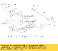 1A007830, Piaggio Group, hitzeschutz piaggio beverly zapm69200 zapma210 zapma2100 125 300 2010 2016 2017 2018 2019 2020, Nowy