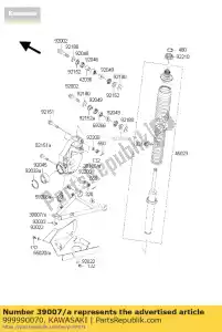 kawasaki 999990070 kit., jointure kvf650-d1 - La partie au fond