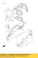 4626110G10, Suzuki, cushion,pillion suzuki an 650 2005 2006 2007 2008 2009 2010 2011 2012, New