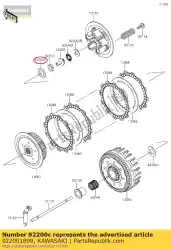 Here you can order the 01 washer from Kawasaki, with part number 922001899: