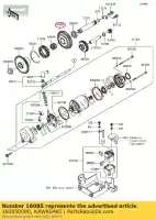 160850080, Kawasaki, engranaje kawasaki zzr  b gtr c d a e zx1400 zzr1400 abs 1400gtr zg1400 kact 1400 , Nuevo