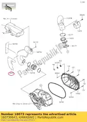 Here you can order the 01 insulator from Kawasaki, with part number 160730843: