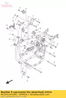 901051043400, Yamaha, bolt, flange yamaha  xvs 950 2014 2015 2016 2017 2018 2019 2021, New