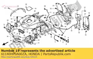 Honda 61140HP0A00ZA przewodnik, fr. powietrze * g152 * - Dół
