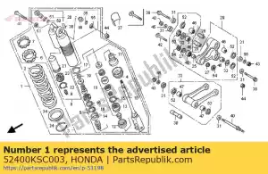Honda 52400KSC003 cushion assy,rear - Bottom side