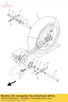 4TW253810000, Yamaha, Eje, rueda yamaha tz 250, Nuevo