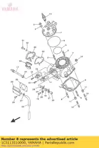 yamaha 1C3113510000 guarnizione, cilindro - Il fondo