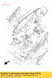 Aquí puede pedir cubierta, lado 2 de Yamaha , con el número de pieza 5YPF172100P2: