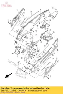 yamaha 5YPF172100P2 cubierta, lado 2 - Lado inferior