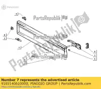 9165140610000, Piaggio Group, screw ape piaggio trackmaster zapt10000, atd1t, atd2t 400 422 500 1997 1998 1999 2000 2001 2002 2003 2004 2006, New