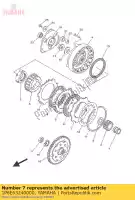 1P6E63240000, Yamaha, plate, clutch 1 yamaha  tt r 50 2007 2008 2009 2010 2011 2012 2013 2014 2015 2016 2017 2018 2019 2020 2021, New