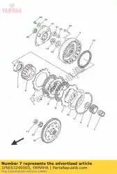 Here you can order the plate, clutch 1 from Yamaha, with part number 1P6E63240000: