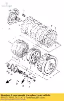 0916717002, Suzuki, arruela, trava suzuki rg 125 1986 1987 1988, Novo