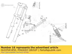 Here you can order the rear swing arm pin from Piaggio Group, with part number GU03541850: