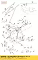 5940310110030, KTM, frame exc rac. eu / aus 'dc06 ktm exc smr sx xc 250 400 450 525 560 2006 2007, Nieuw
