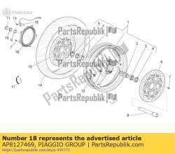 Aprilia AP8127469, Czujnik abs, OEM: Aprilia AP8127469