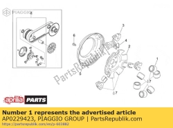 Aprilia AP0229423, Rodillo pin 8.8g, OEM: Aprilia AP0229423