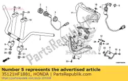 Here you can order the key, blank (type 1) (key no. Axx / bxx) from Honda, with part number 35121HF1881:
